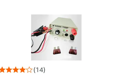 Wędka elektryczna z Chin, model SUSAN-735MP, z zaciskami i bezpiecznikami.