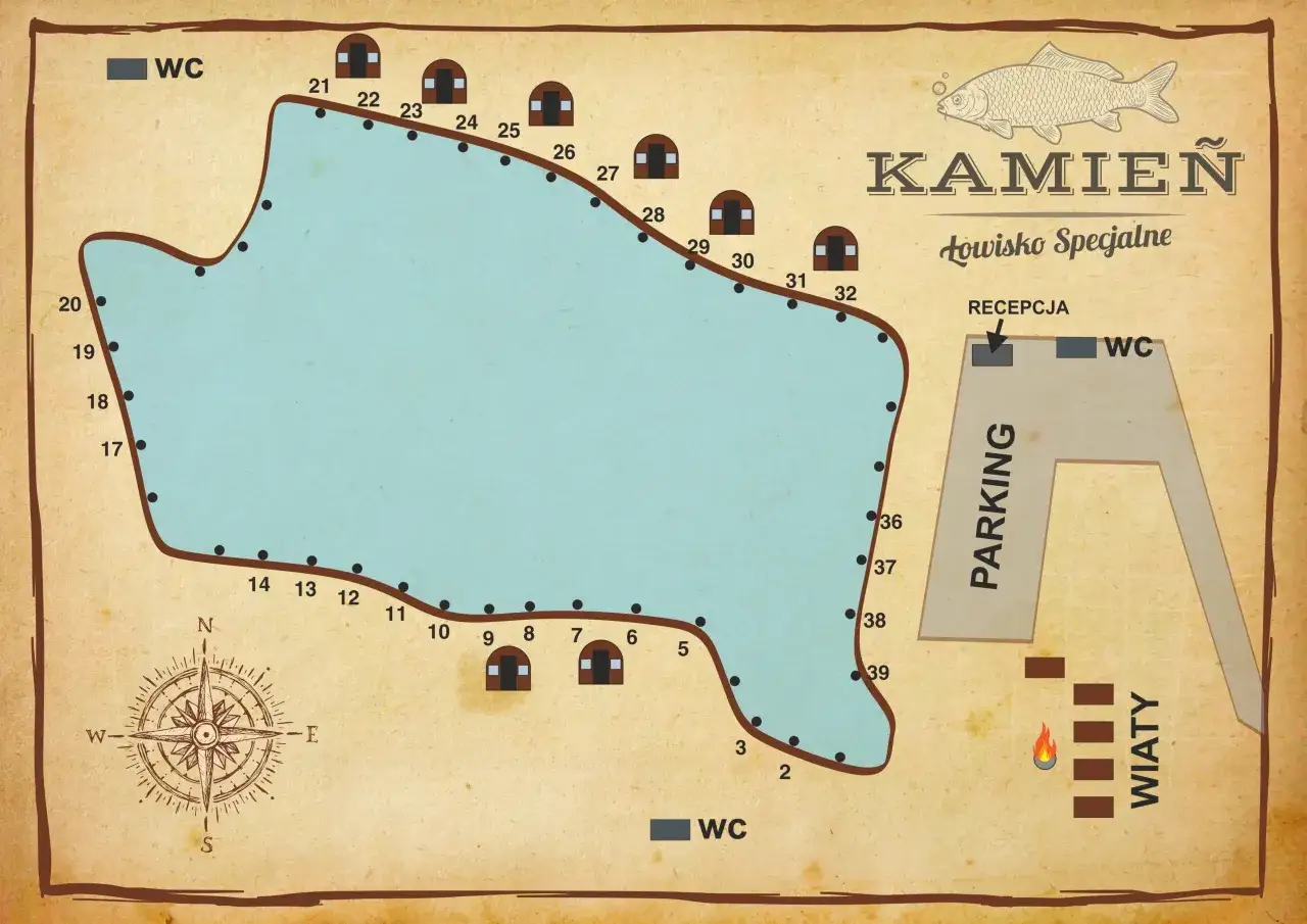 Mapa łowiska 