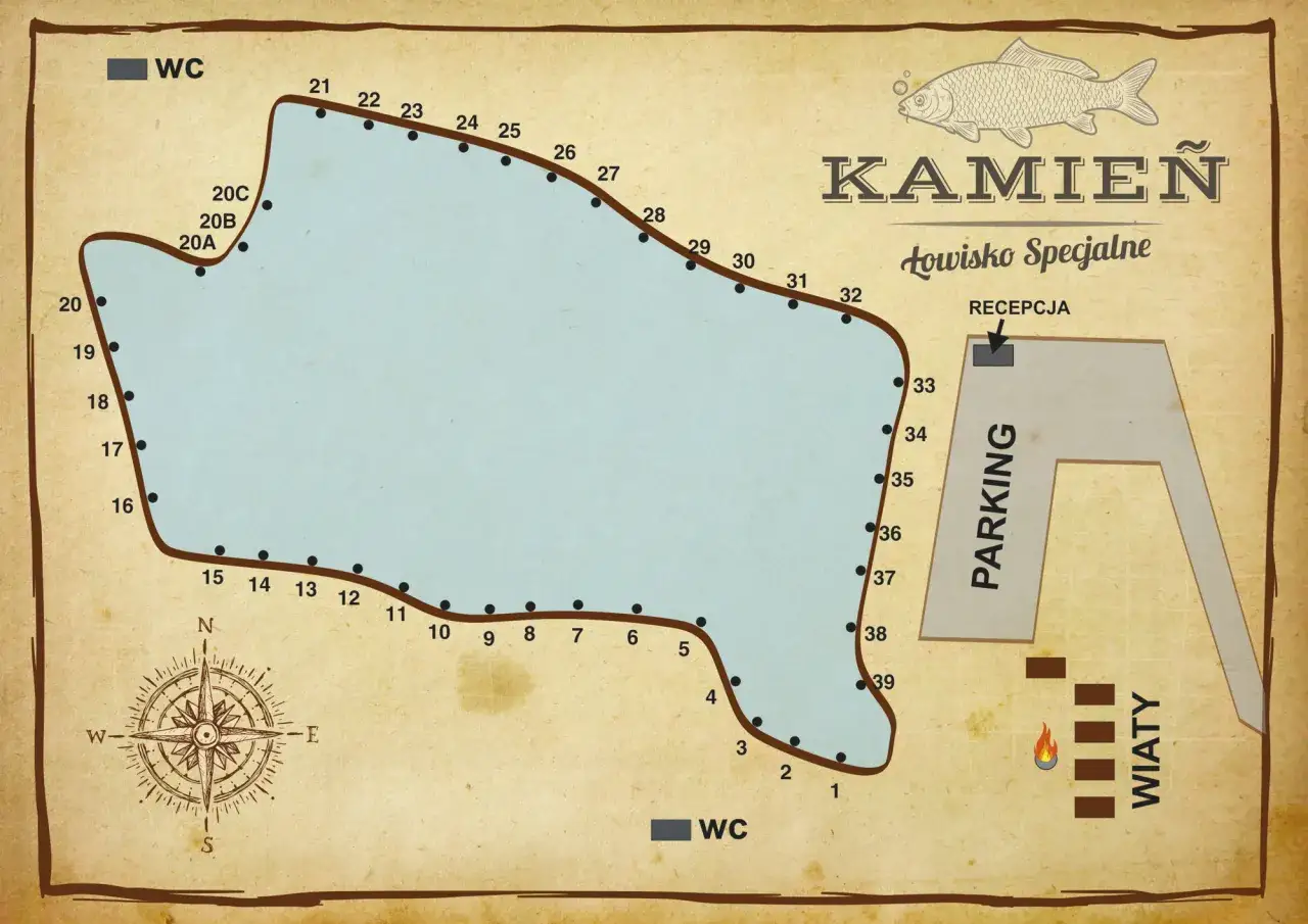 Mapa łowiska specjalnego