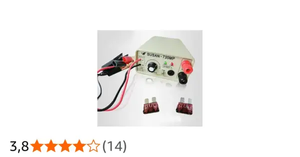 Wędka elektryczna z Chin, model SUSAN-735MP, z zaciskami i bezpiecznikami.